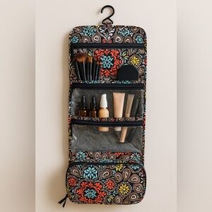 Vera Bradley Floral Makeup Organizer - Black, Green, Blue, Yellow 🌺🌸🌼